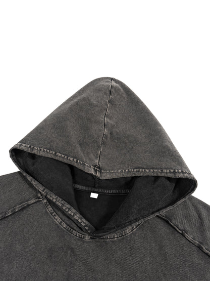 RG SKULL: RICH GANG SKULL COLLECTION BOX FIT SLEEVELESS HOODIE(VINTAGE CUT)